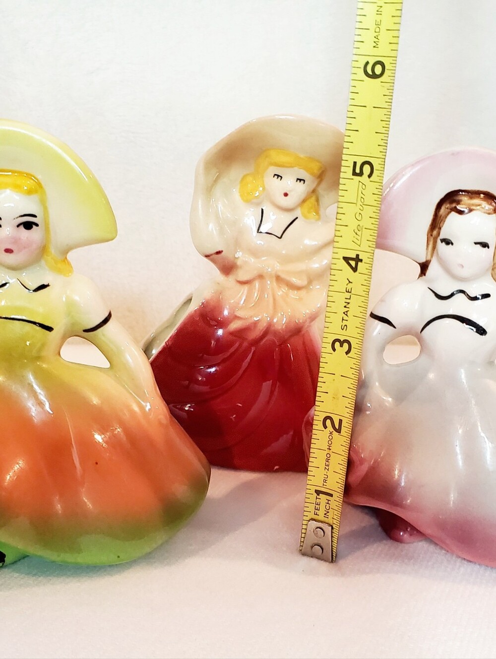 Vintage Ceramic Lady Planters - Picture 2 of 5